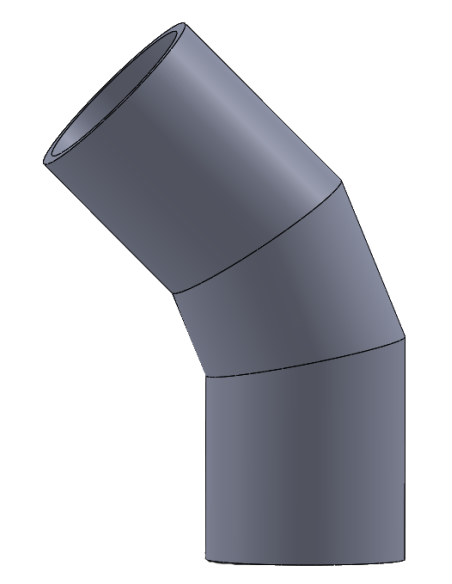 Coude 45° PEHD SDR17