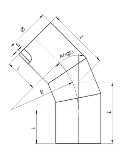 Coude 45° PEHD SDR17 2